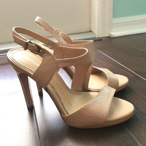Gianni Bini Nude Heels- Worn Once